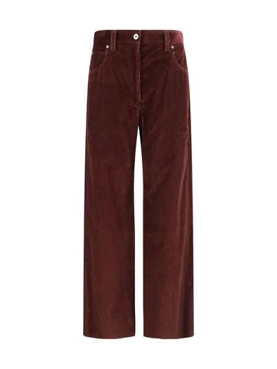 Brunello Cucinelli Straight Velvet Trousers
