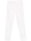 Brunello Cucinelli Straight-cut Trousers With Multiple Pockets In White