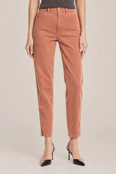Brunello Cucinelli Straight-leg Cotton Trousers In Brown