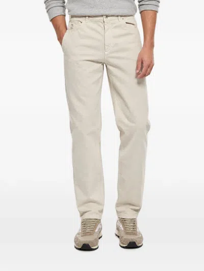 Brunello Cucinelli Straight-leg Five-pocket Trousers In Multi