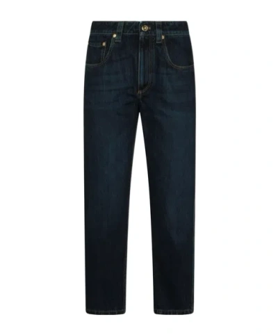 Brunello Cucinelli Straight-leg Jeans In Blue
