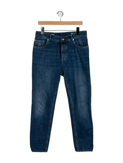 Pre-owned Brunello Cucinelli Straight-leg Jeans In Blue