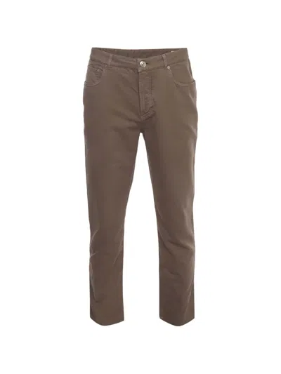 Pre-owned Brunello Cucinelli Straight-leg Jeans In Brown