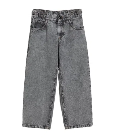 Brunello Cucinelli Kids' Straight-leg Jeans In Gray