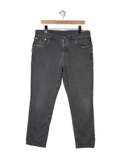 Pre-owned Brunello Cucinelli Straight-leg Jeans In Gray