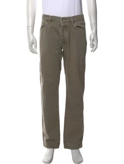 Pre-owned Brunello Cucinelli Straight-leg Jeans In Green