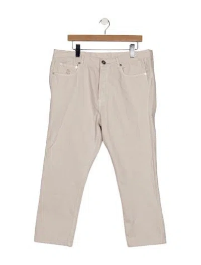 Pre-owned Brunello Cucinelli Straight-leg Jeans In Neutral