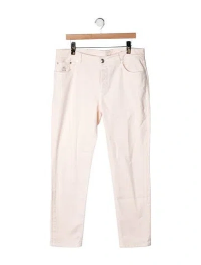 Pre-owned Brunello Cucinelli Straight-leg Jeans In Neutrals