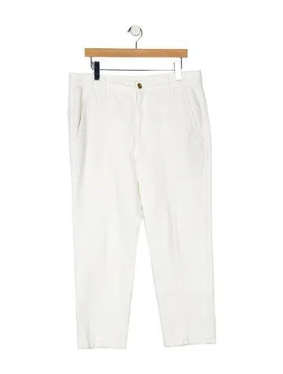 Pre-owned Brunello Cucinelli Straight-leg Jeans In White