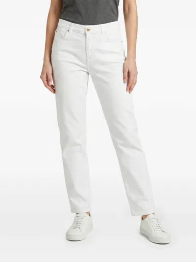 Brunello Cucinelli Straight-leg Jeans In White