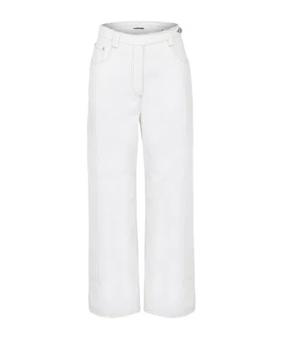 Brunello Cucinelli Straight-leg Jeans In White