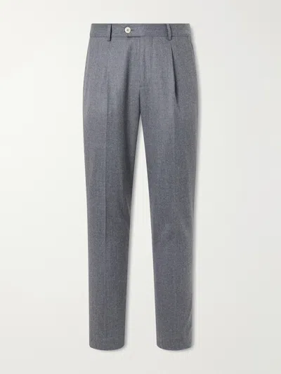 Brunello Cucinelli Timeless Chino Trousers With Pockets In Gray