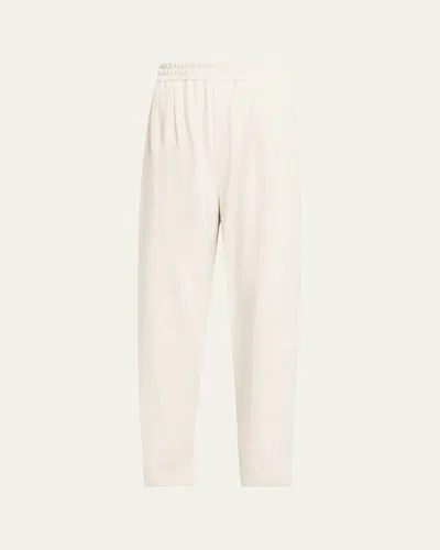 Brunello Cucinelli Straight-leg Pull-on Sport Pants In Neutral