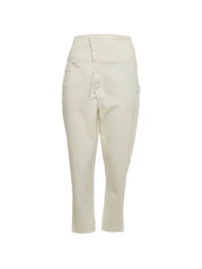 Pre-owned Brunello Cucinelli Straight-leg Raw-hem Jeans In Neutral