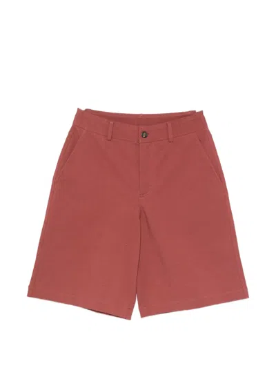 Brunello Cucinelli Straight-leg Shorts In Red