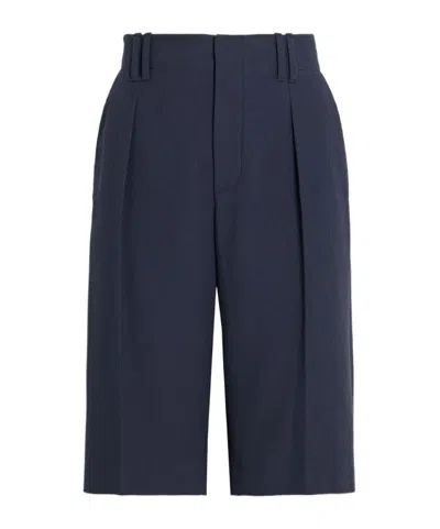 Brunello Cucinelli Straight-leg Shorts In Blue