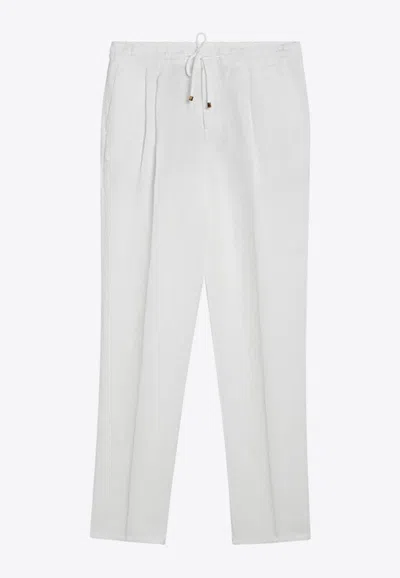 Brunello Cucinelli Straight-leg Track Pants In White