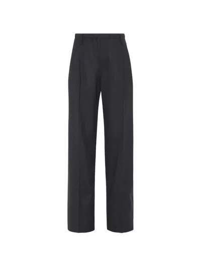 Brunello Cucinelli Straight-leg Trousers In Gray