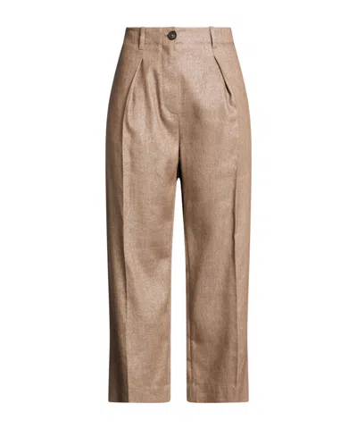 Brunello Cucinelli Straight-leg Trousers In Brown