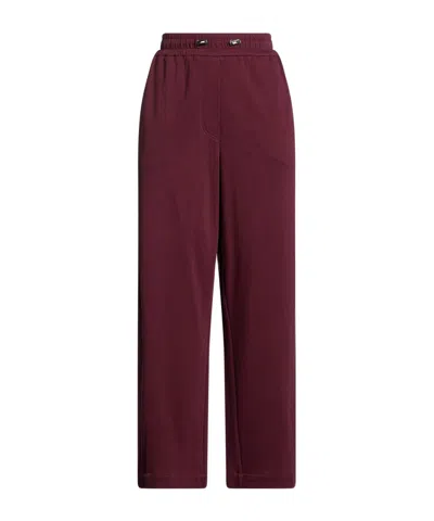 Brunello Cucinelli Straight-leg Trousers In Burgundy