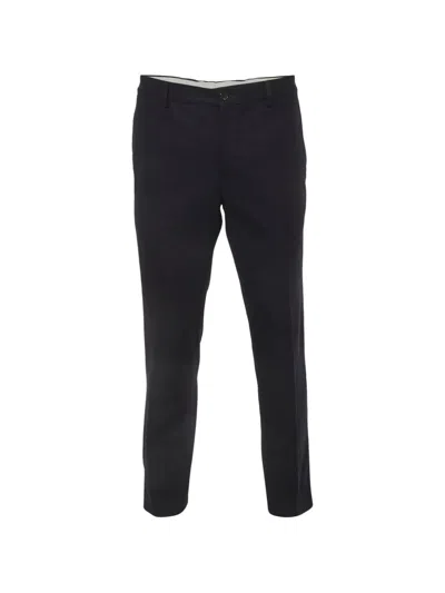 Pre-owned Brunello Cucinelli Straight-leg Wool Trousers In Blue
