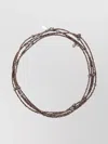 Brunello Cucinelli Strand Bracelet With Metallic Finish And Beaded Detailing