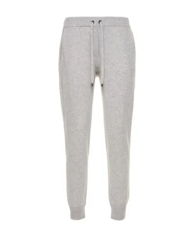 Brunello Cucinelli Strap Cashmere Sweatpants In Gray