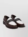 Brunello Cucinelli Strap Round Toe Two-tone Loafers
