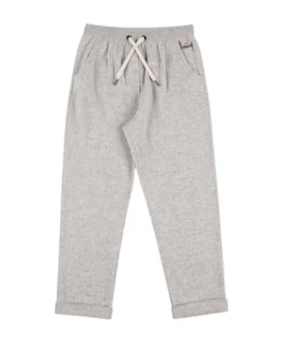 Brunello Cucinelli Kids' Strap-up Sweatpants In Gold