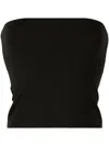 Brunello Cucinelli Strapless Bandeau Top In Black