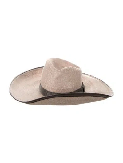Pre-owned Brunello Cucinelli Straw Fedora In Neutral