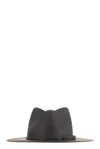 Brunello Cucinelli Straw Fedora With Precious Leather Band In Pattern