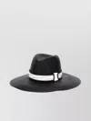Brunello Cucinelli Straw Fedora With Wide Brim And Structured Crown