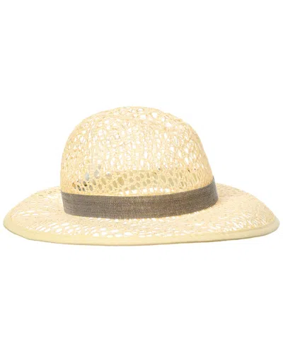 Brunello Cucinelli Straw Hat In Nude
