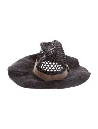 Pre-owned Brunello Cucinelli Straw Hat In Black