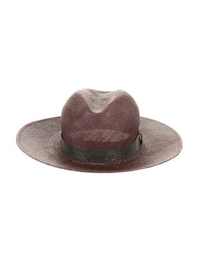 Pre-owned Brunello Cucinelli Straw Sun Hat In Brown
