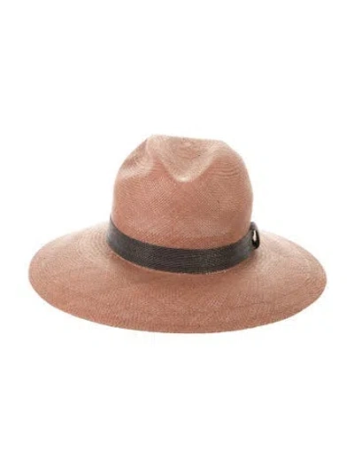 Pre-owned Brunello Cucinelli Straw Sun Hat In Brown
