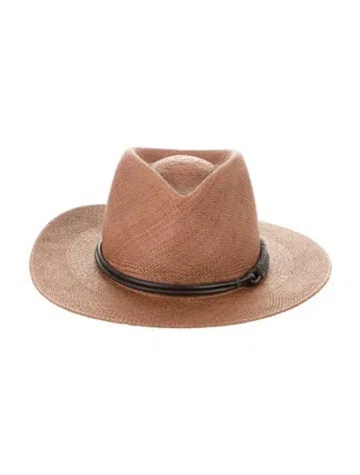 Pre-owned Brunello Cucinelli Straw Sun Hat In Brown