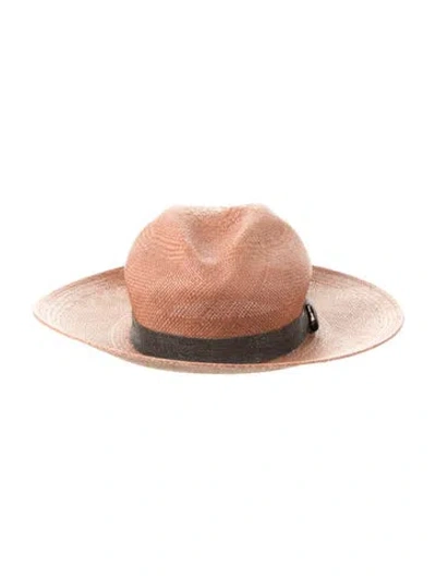 Pre-owned Brunello Cucinelli Straw Sun Hat In Brown
