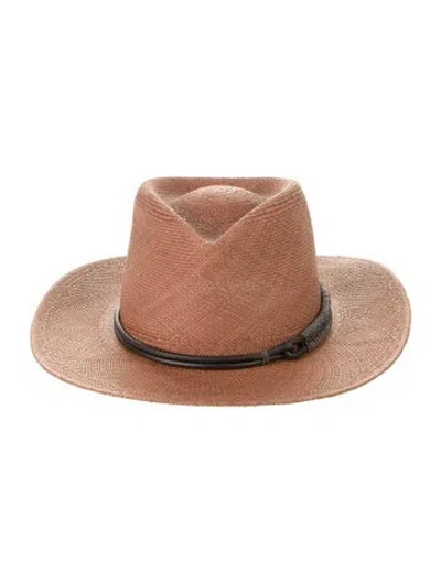 Pre-owned Brunello Cucinelli Straw Sun Hat In Brown