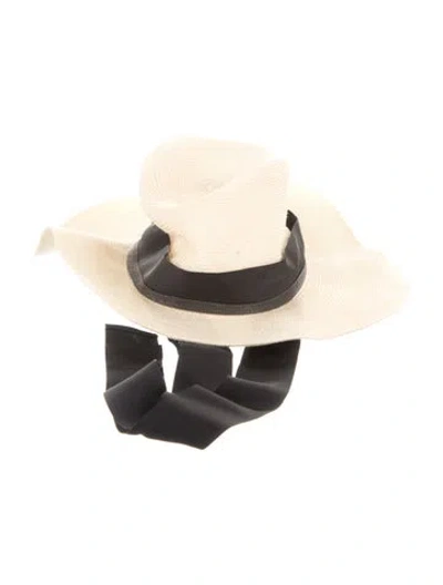 Pre-owned Brunello Cucinelli Straw Sun Hat In Neutrals