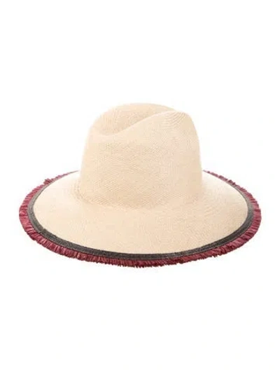 Pre-owned Brunello Cucinelli Straw Sun Hat W/tags In Neutral