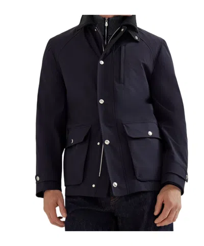 BRUNELLO CUCINELLI STRETCH COATED NYLON FIELD JACKET