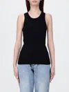Brunello Cucinelli Stretch Cotton Basic Tank Top In Black