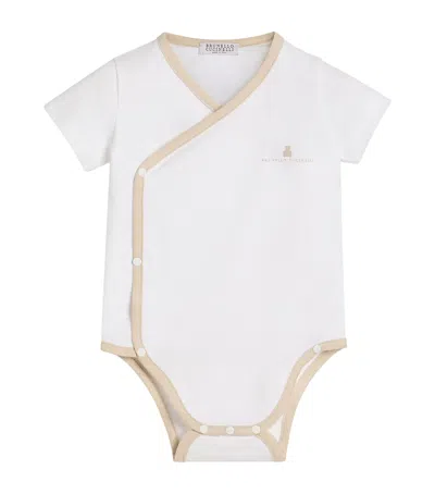 Brunello Cucinelli Kids' Cotton-blend Bernie Bodysuit