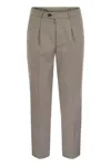 Brunello Cucinelli Men's Garment-dyed Leisure Fit Trousers