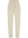 Brunello Cucinelli Garment-dyed Baggy Tapered Jeans