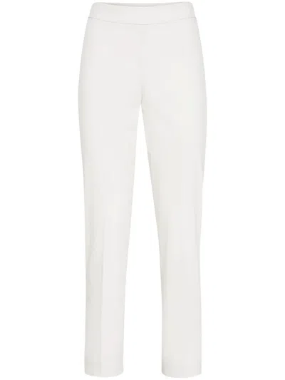 BRUNELLO CUCINELLI STRETCH-COTTON CAPRI TROUSERS