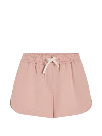 Brunello Cucinelli Kids' Stretch Cotton Lightweight French-terry Shorts In Pink