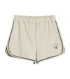 Brunello Cucinelli Stretch-cotton Logo Shorts In White